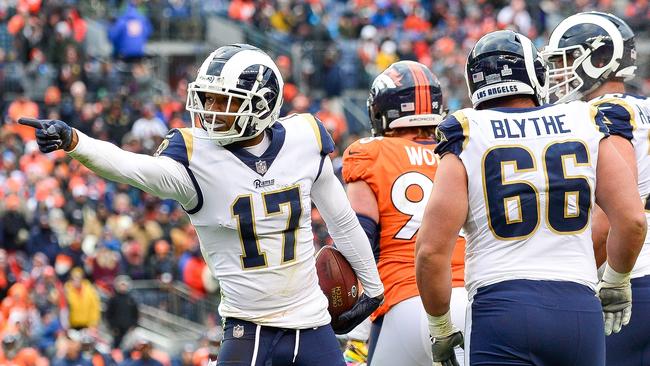 Wide receiver Robert Woods is a key member of the high octane Los Angeles Rams offence. Picture: Getty Images