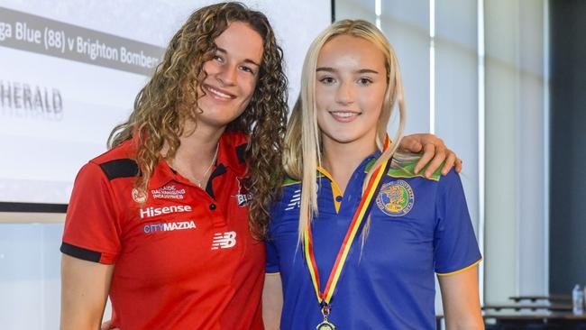 Golden Grove star Amalie Innes (right). Picture: SANFL