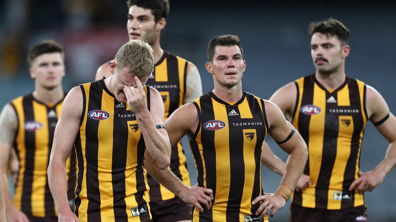 Hawthorn just couldn’t go with St Kilda on Sunday. Picture: Michael Klein