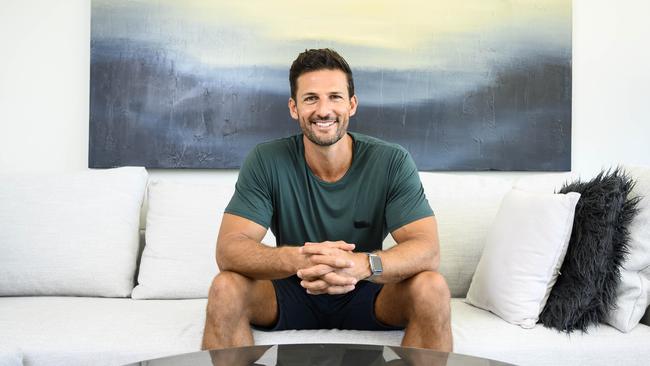 Tim Robards relaxes at home. Pictures: Darren Leigh Roberts.