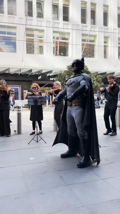 Batman spotted in Melbourne CBD