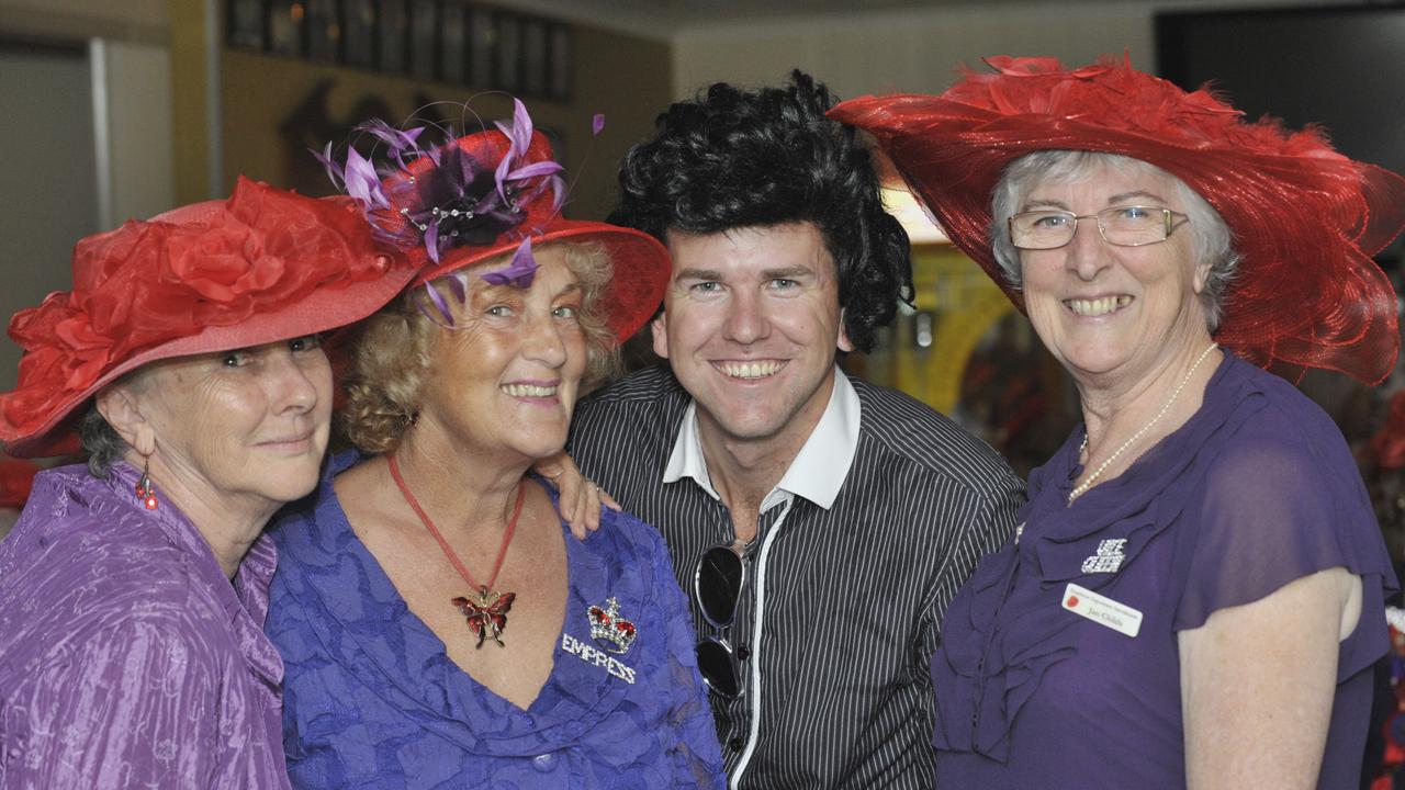 Then-State Member for Kawana, Jarrod Bleijie as Elvis, entertaining at the Red Hat Society luncheon at Kawana Waters Surf Lifesaving Club. Pic: Greg Miller