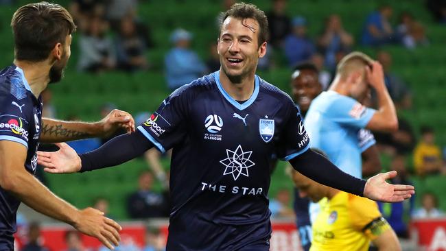 Sydney FC have signed a beauty in Adam Le Fondre.  (AAP Image/George Salpigtidis)