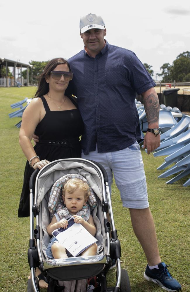 Karissa, Stephen and Chayse at the Bundaberg Catholic Schools Race Day.