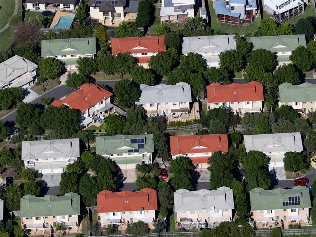 Brisbane Suburbs from the air. Pic Darren England. aerial housing estates