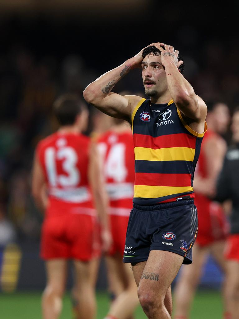 The Crows were robbed. (Photo by Sarah Reed/AFL Photos via Getty Images)