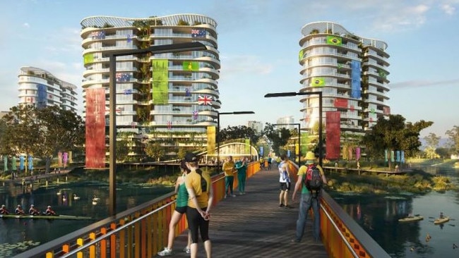 The proposed village at Robina.