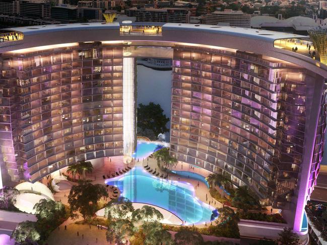 Supplied pictures of the Queens Wharf Casino. Image supplied. - Echo Entertainment