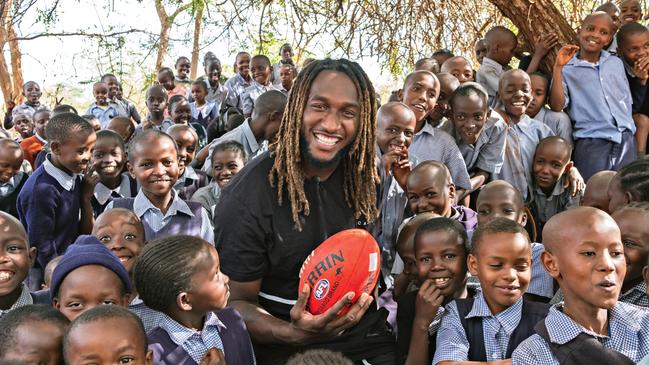 Visiting school children in Kenya. (Picture: Nick Ralph)