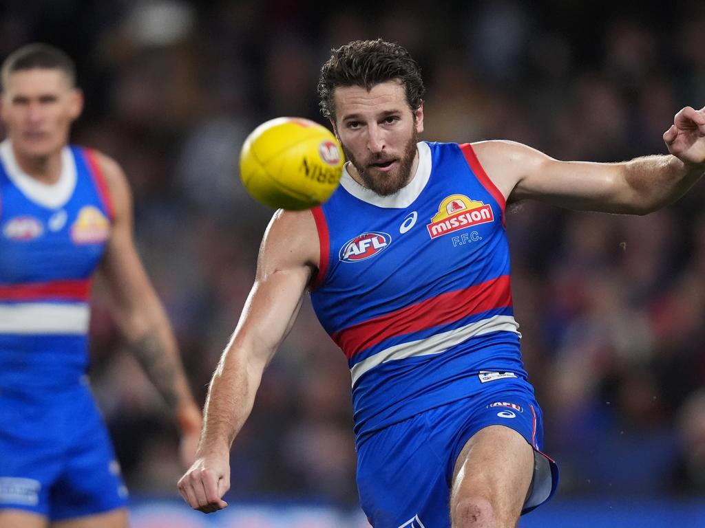 Marcus Bontempelli was huge for the Bulldogs. Picture: Daniel Pockett/Getty Images