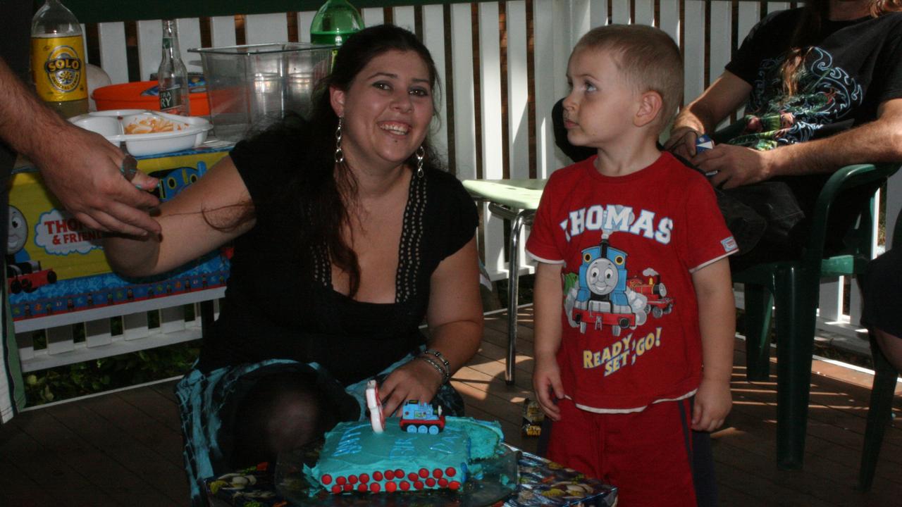 My sister and nephew at the Hawthorne home in 2009. Picture: Supplied