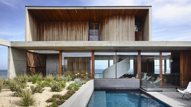 Auhaus Architecture’s Cliff House in Ocean Grove was recognised at the 2020 Victorian Architecture Award. Picture: Derek Swalwell