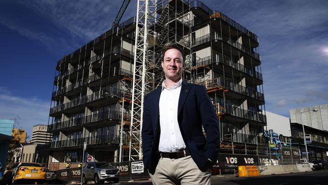 Executive director for Master Builders, Tasmania, Matthew Pollock as they are releasing their major policy submission to State Government to kick start the economy. Picture: Zak Simmonds