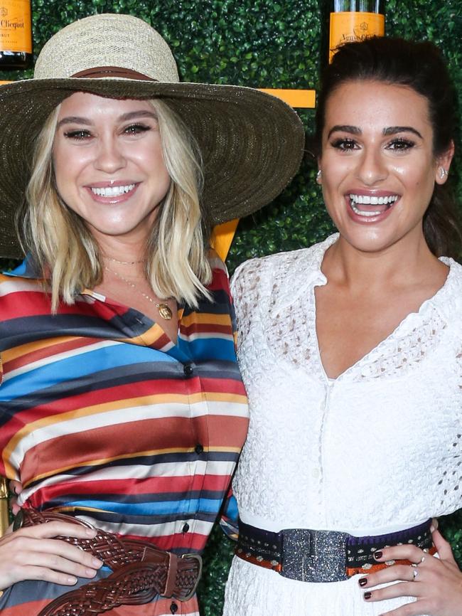 Becca Tobin with good friend Lea Michele. Picture: Splash