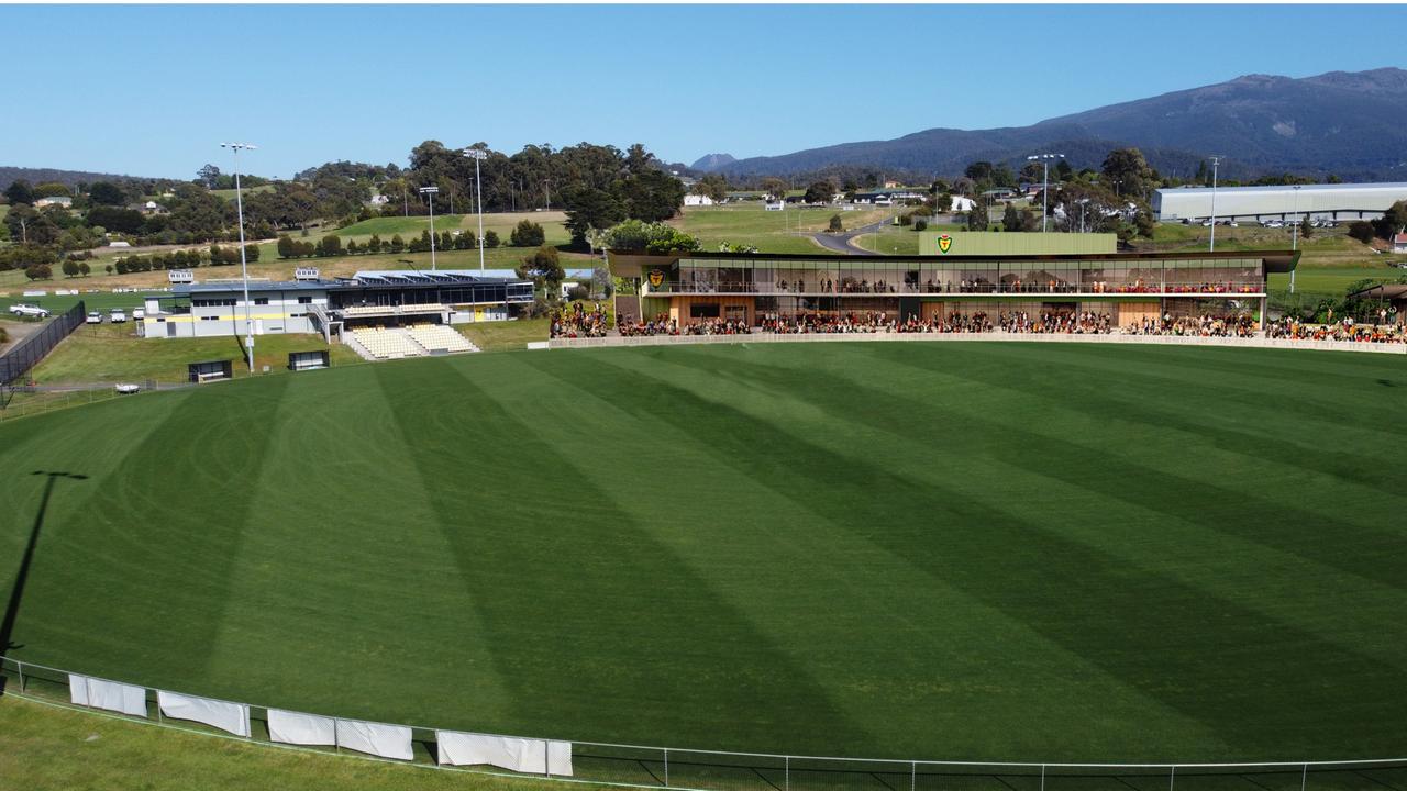 Kingborough Council's vision for Tasmania's AFL High Performance Centre at the Twin Ovals. Picture Kingborough Council