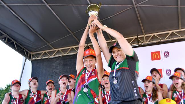 Action from Saturday's McDonaldâ€™s South East Queensland Youth Grand Finals played at Yeronga AFC. 2 September 2023. Picture, John Gass