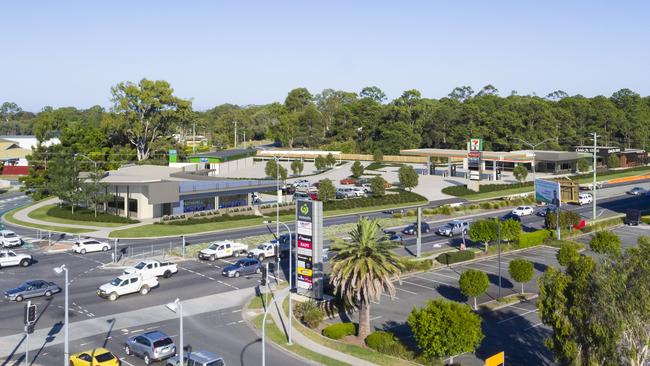 Artist render of the new Rothwell Village shopping precinct at Deception Bay Road.