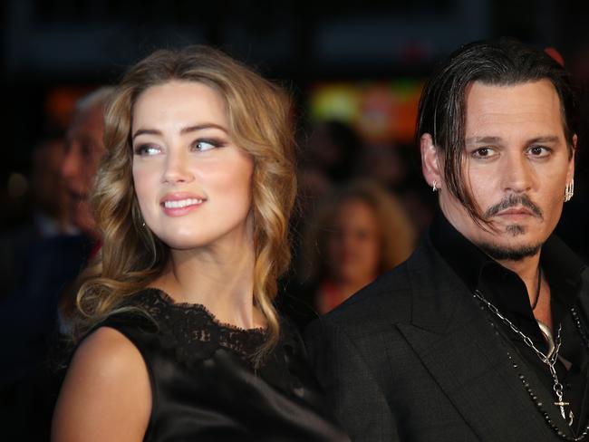 Amber Heard has claimed she is “in fear’ of her estranged husband, Johnny Depp. Picture: Joel Ryan/Invision/AP