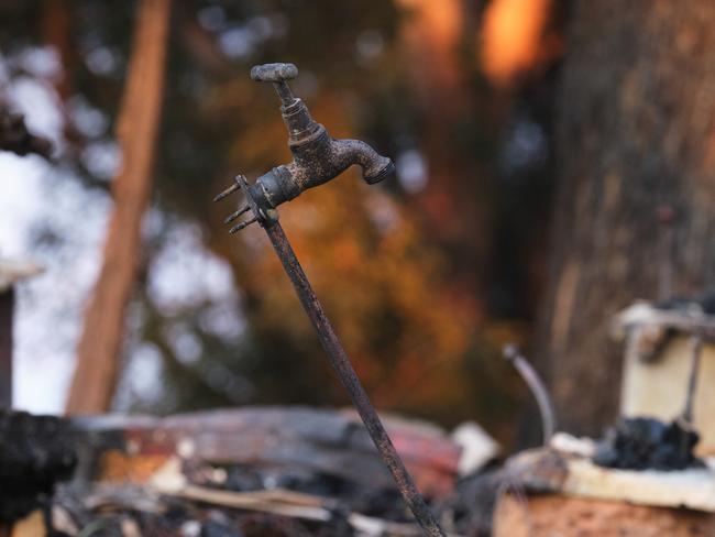 Photos from the ruins of Binna Burra Lodge in the hinterland after devastating bushfires. Photo: Andrew Wills