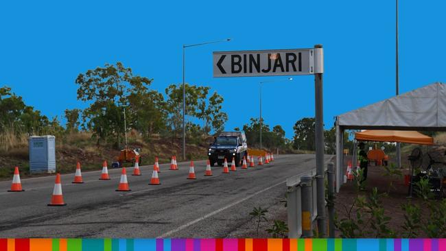 Signs to the remote community of Ninjari, NT.