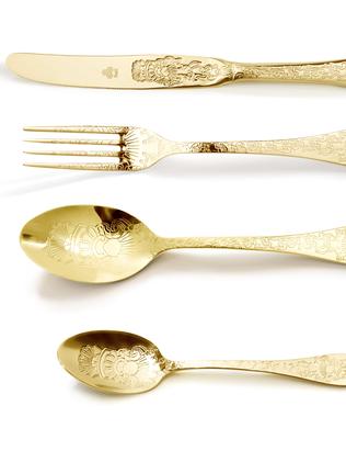 Manufactured in Portugal, Santamarta cutlery is made from stainless steel with 24 karat gold plating. A wedding gift that will surely become an heirloom piece down the track. Santamarta 24 piece set, $499 from W Home, weddinglistco.com.au
