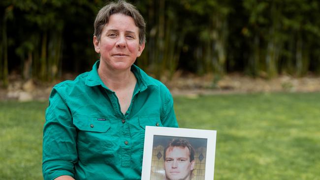 Fiona Baker, the widow of a dairy farmer killed during violent storms at Mirboo North in February 2024.