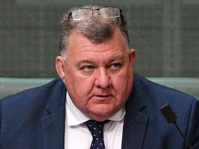 Liberal Member for Hughes Craig Kelly during Question Time in the House of Representatives at Parliament House in Canberra, Monday, August 13, 2018. (AAP Image/Mick Tsikas) NO ARCHIVING