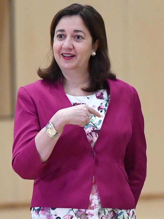 Queensland Premier Annastacia Palaszczuk on Monday. Picture: AAP