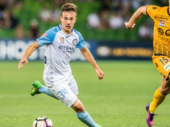 Denis Genreau is one of a number of exciting youngsters at Melbourne City. Picture: Stuart Walmsley