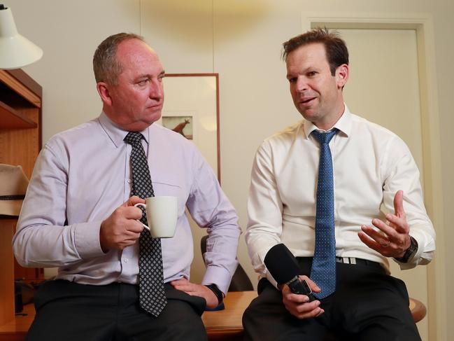 Nationals senator Matt Canavan says Barnaby Joyce could return to the leadership. Picture: Gary Ramage