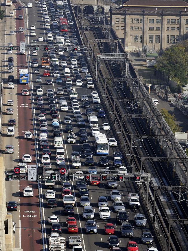 The camera was set up over Sydney Harbour Bridge to catch law-breakers.