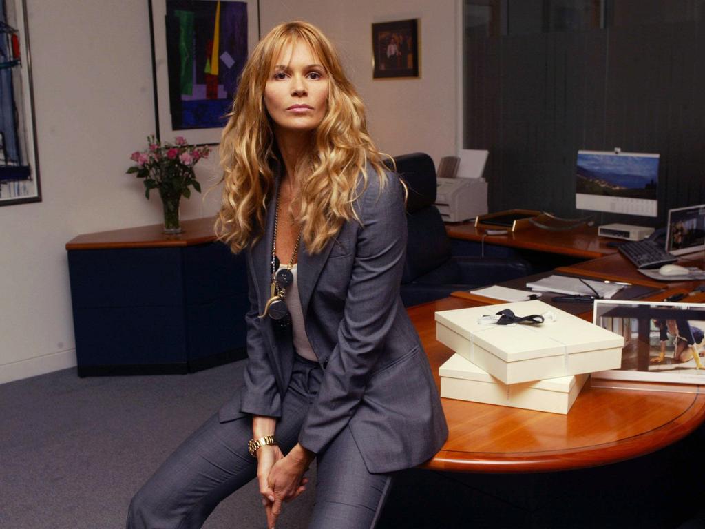 Elle Macpherson shifted her focus in the early 2000s to her businesses. Having established Elle Macpherson Inc. in 1994, she worked hard to sustain her future through a number of ventures, including haircare, lingerie and workout videos. Picture: Tim Anderson