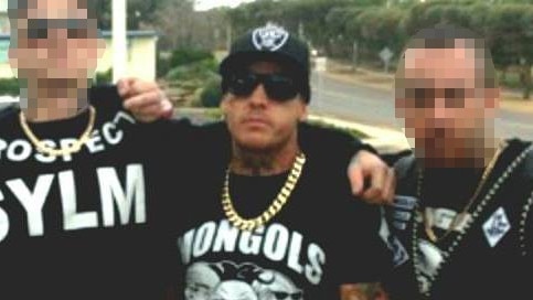 Social media photos of convicted gang land murderer Josh Rider when he was operating for the SA chapter of the Mongols motorcycle club. Picture: Facebook.