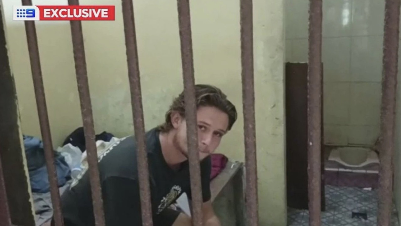 The first images have emerged of the Indonesian cell where Queensland man Bodhi Risby-Jones is being held.