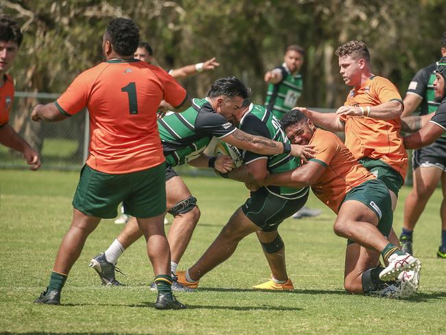 Surfers Paradise Dolphins host Queensland Premier Rugby club Sunnybank at Broadbeach Waters. Picture:Glenn Campbell