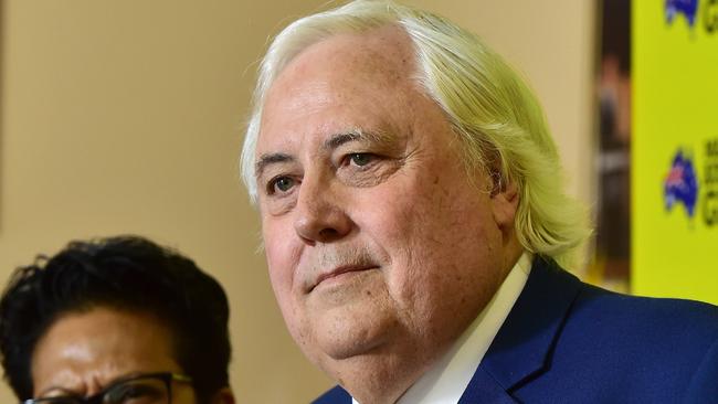 United Australia Party leader Clive Palmer.Picture: Shae Beplate.