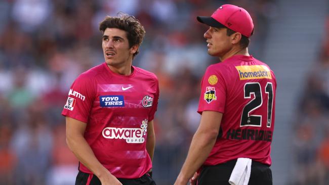 The Sixers’ Sean Abbott and Moises Henriques have big roles to play. Picture: Paul Kane/Getty Images