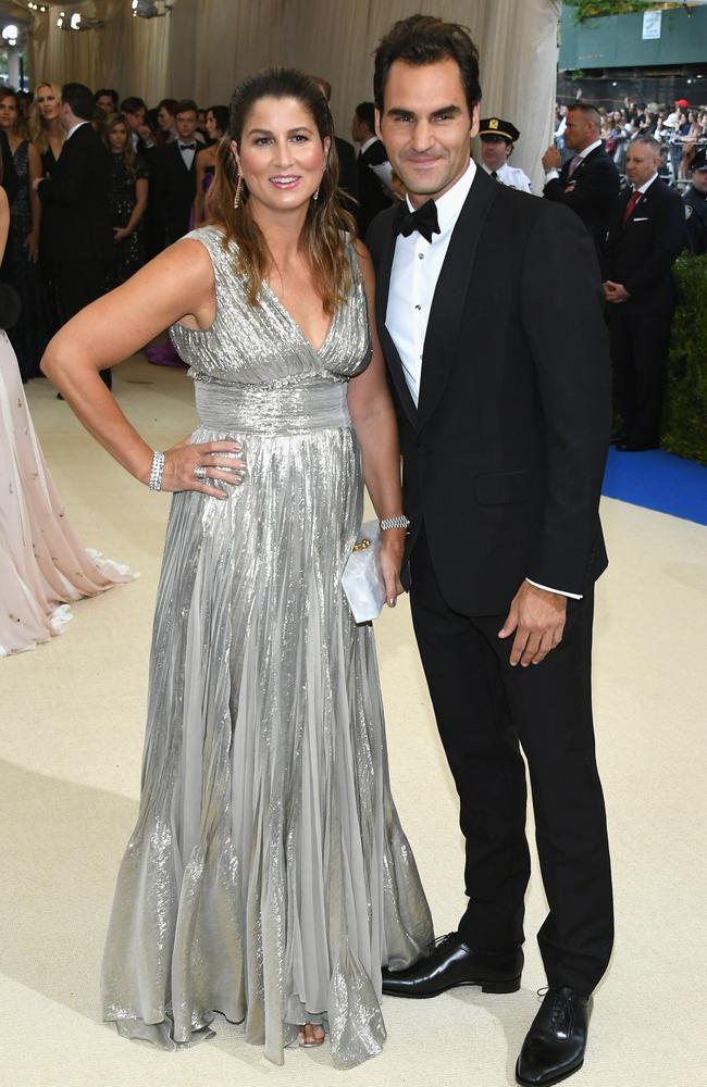 Mirka Federer and Roger Federer at the 2017 Met Gala in New York. Picture: Getty Images