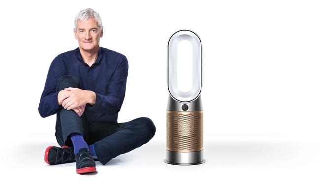 Dyson founder Sir James Dyson with his new formaldehyde-sensing air purifier.