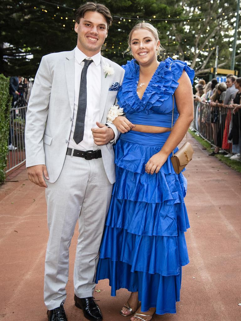 Harry Eyers and partner Bella Ciurelo at St Mary's College formal at Picnic Point, Friday, March 24, 2023. Picture: Kevin Farmer