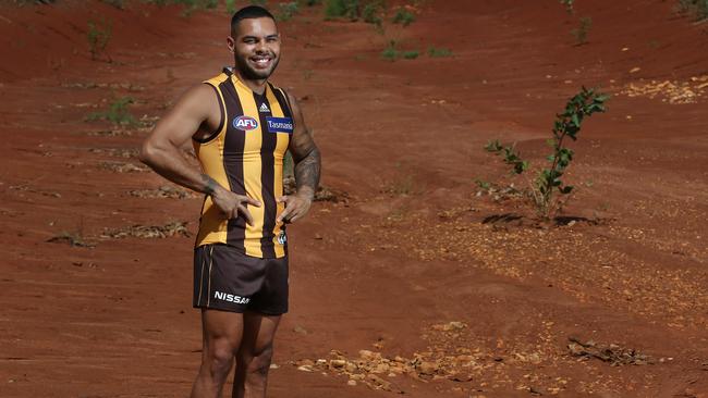 Jarman Impey felt right at home in the remote indigenous community of Beswick. Picture: Michael Klein