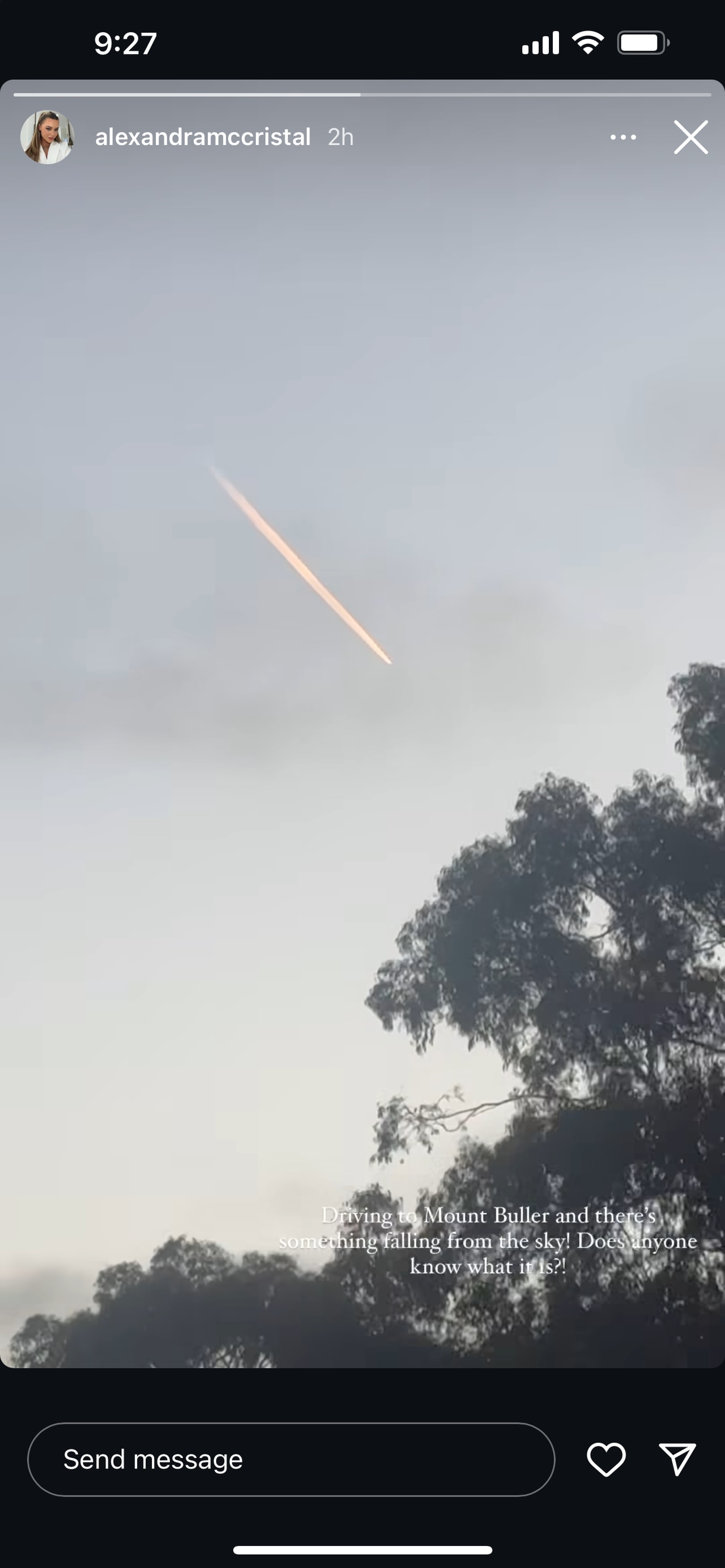 A large flaming object, believed to be space junk, was seen travelling through Melbourne’s sky.