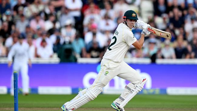 Cameron Green has helped chip away at England’s lead. Picture: Getty