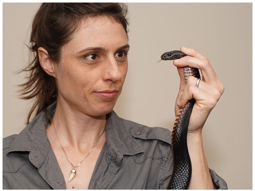 Ecologist and Herpetologist Dr Christina Zdenek discouraged the culling of snakes due to their vital role in Queensland’s ecosystem. Picture: Nick Hamilton.