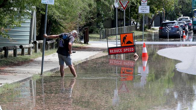 Northey Street, Windsor, today.  (AAP Image/Jono Searle)