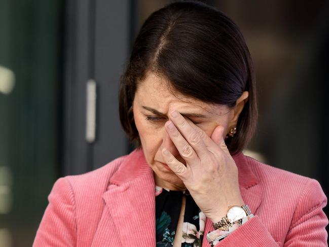 SYDNEY, AUSTRALIA - NCA NewsWire Photos DECEMBER, 20, 2020: NSW Premier Gladys Berejiklian is seen during a COVID-19 press conference in St LeonardsÃs, Sydney. 30 new COVID-19 cases have been confirmed, with 28 directly linked to the Avalon cluster, with new restrictions being expanded for the Greater Sydney area until midnight on Wednesday as a precaution. Picture: NCA NewsWire/Bianca De Marchi