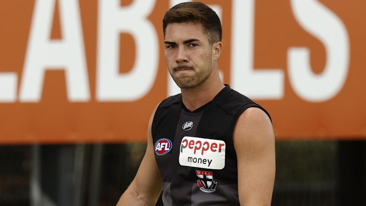 Jade Gresham looms as a key cog in St Kilda’s midfield for 2022 after missing out on a huge chunk of last season. Picture: Getty Images