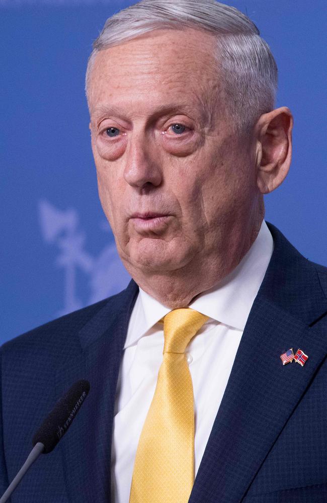 Is US Secretary of Defence James Mattis the next to go? Picture: AFP