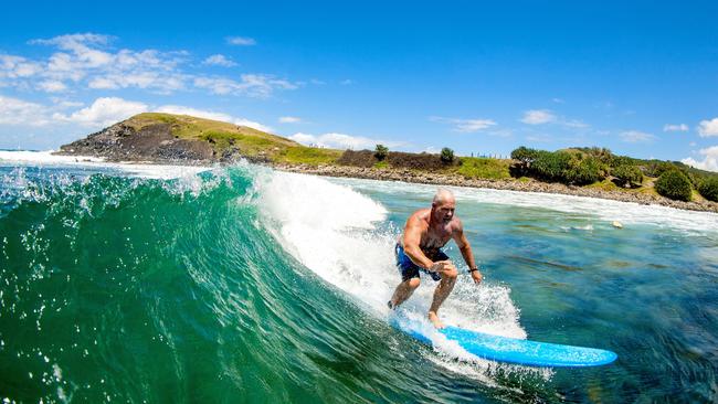 A surfer takes on a popular break at Crescent Head in the Kempsey Shire. Picture: Kempsey Shire Council