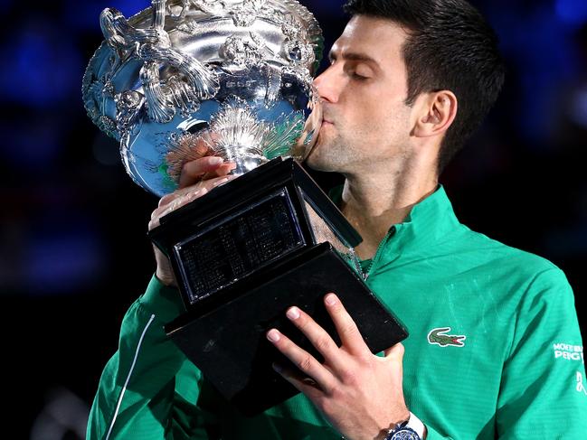 Novak Djokovic is the king of Rod Laver Arena.